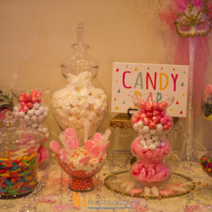 Candy bowls at our reception hall - Alegria Gardens