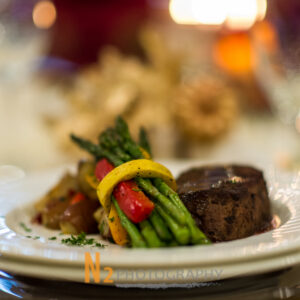 Beautiful dinner at our reception hall - Alegria Gardens