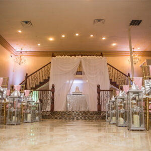Wedding ceremony area at our wedding hall - Alegria Gardens