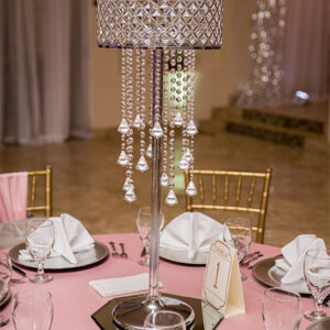 Unique centerpiece at our wedding venue - Alegria Gardens