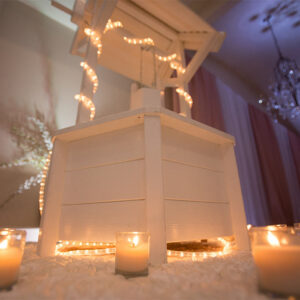 Candle display at our party hall - Alegria Gardens