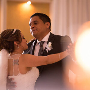 Couple's first dance at our reception hall - Alegria Gardens