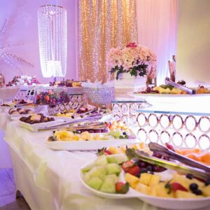 Fruit desserts at our reception hall - Alegria Gardens