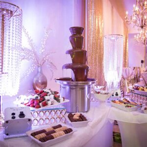 Dessert table at our reception hall - Alegria Gardens