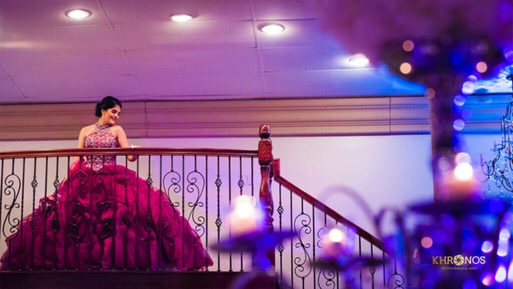 Quinceanera queen entering