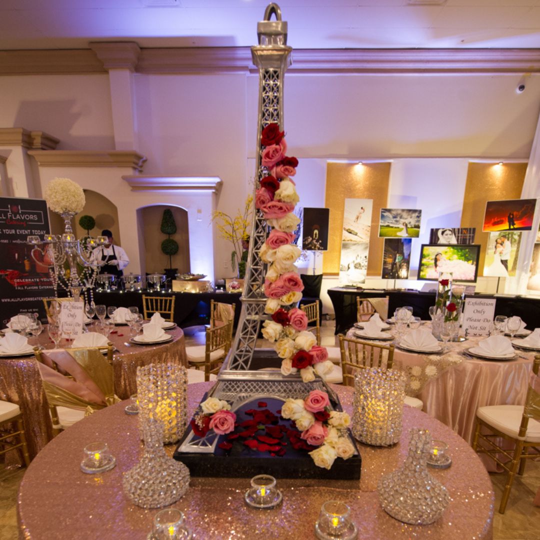 Eiffel tower centerpiece